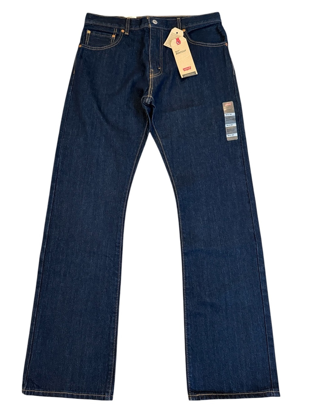 NWT Levi’s 517 Bootcut Jeans 34x34 Rinse (Dark Wash) 100% Cotton 00517-0216